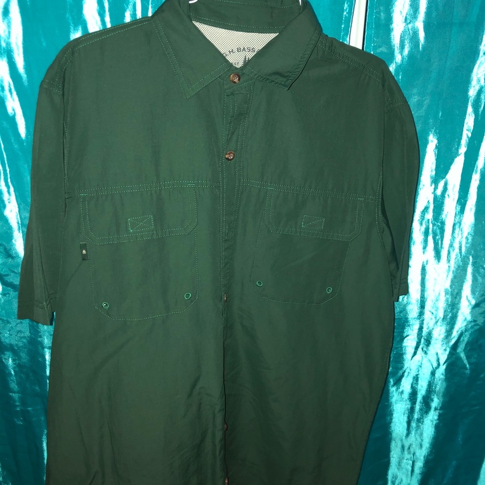 Bass Green button shirt!